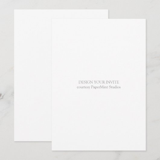 Invitation vide | 5x7 (Devant / Derrière)