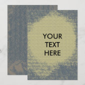 Invitation vide Abstraite de la substance (Devant / Derrière)