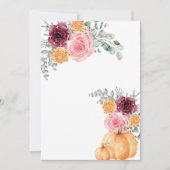 Invitation Vide Ajoutez Votre Propre Automne Citrouille Bourg (Devant)