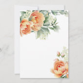 Invitation Vide Ajoutez Votre Propre Fleur de Corail Rustique (Devant)