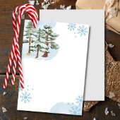 Invitation Vide Ajoutez Votre Propre Hiver neige bleu flocon