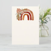 Invitation Vide Ajoutez votre propre image Terracotta Boho Ar (Debout devant)