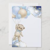 Invitation Vide Ajoutez votre propre ours en peluche bleu que (Devant)