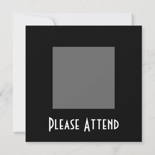 INVITATION VIDE - CRÉEZ VOTRE PROPRE MODÈLE SUR MESURE (Devant)