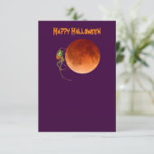 Invitation vide de partie de Halloween d'araignée (Debout devant)