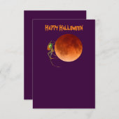 Invitation vide de partie de Halloween d'araignée (Devant / Derrière)