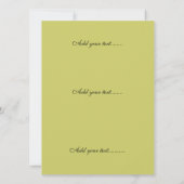 Invitation vide, Van Gogh Wild Roses (Dos)