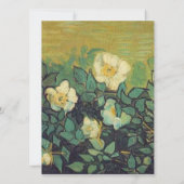 Invitation vide, Van Gogh Wild Roses (Dos)