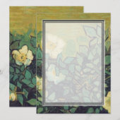 Invitation vide, Van Gogh Wild Roses (Devant / Derrière)