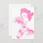 Invitation vide vintage de casquette d'aileron de (Devant / Derrière)