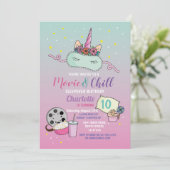 Invitation Vidéo et frissons Anniversaire de l'Unicorne Slepo (Debout devant)