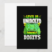 Invitation Video Gamer Cadeau 19e anniversaire garçon Double  (Devant / Derrière)