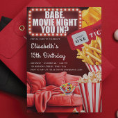 Invitation Vidéo Night Girl Adolescent Anniversaire