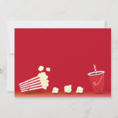 Invitation Vidéo Nuit Anniversaire Sourire Popcorn Cartoon Ki (Dos)