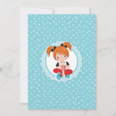 Invitation Vidéo Nuit Cheveux Rouges Filles Anniversaire Invi (Dos)