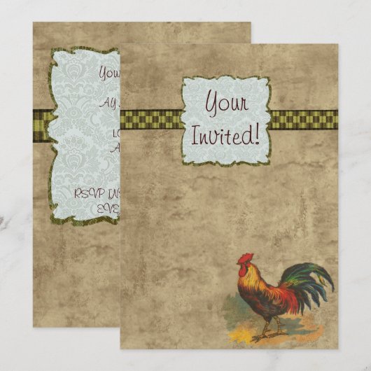 Invitation Vie agricole (Devant / Derrière)