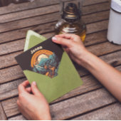 Invitation Vie cyclable, personnalisable rétro