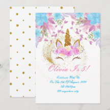 VIE D'ANNIVERSAIRE UNICORN GOLD ROSE PURPLE