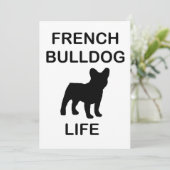 Invitation vie de bouledogue français (Debout devant)