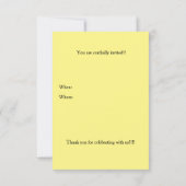 Invitation Vie de softball (Dos)