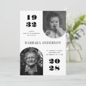 Invitation Vie élégante de la fête | Mémorial funéraire (Debout devant)