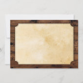 Invitation Vieilli à la perfection Anniversaire Bois Whisky P (Dos)