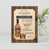 Invitation Vieilli à la perfection Anniversaire Whisky Invita (Debout devant)