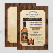 Invitation Vieilli à la perfection Anniversaire Whisky Invita (Devant / Derrière)