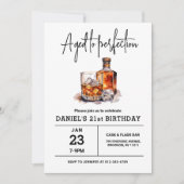 Invitation Vieilli à Perfection 21e fête d'anniversaire Whisk (Devant)