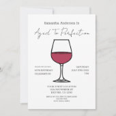 Invitation Vieilli À Perfection Vin 60e anniversaire Invitati (Devant)