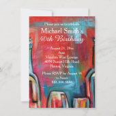 Invitation Vieilli à Perfection Vin fête d'anniversaire (Dos)