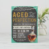 Invitation Vieilli à Perfection Whiskey Anniversaire Invitati (Debout devant)