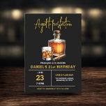 Invitation Vieilli à Perfection Whisky Cigar 21e anniversaire<br><div class="desc">Levez un verre pour célébrer avec style avec cette invitation pour la fête d'anniversaire du Whiskey Adulte Bourbon. Dotée d'un design rustique mais sophistiqué inspiré par les étiquettes classiques du whisky, cette invitation est parfaite pour les amateurs d'esprits fins. Avec une typographie audacieuse et des tons riches et terreux, il...</div>