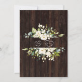 Invitation Vielle grange Florale Blanche Après J'AI FAIT BBQ  (Dos)