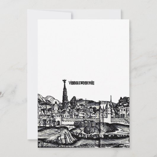 Invitation Vienne capitale de l'Autriche  (Devant)