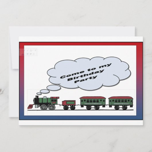 Invitation Viens à ma fête d'anniversaire (Devant)