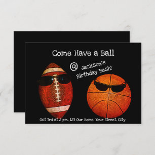 Invitation Viens prendre un ballon, fête du sport