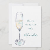Invitation Viens trinquer la mariée (Devant)