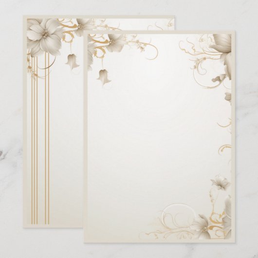 Invitation vierge (Devant / Derrière)