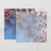 invitation vierge, arbre de floraison de cerisier (Devant / Derrière)