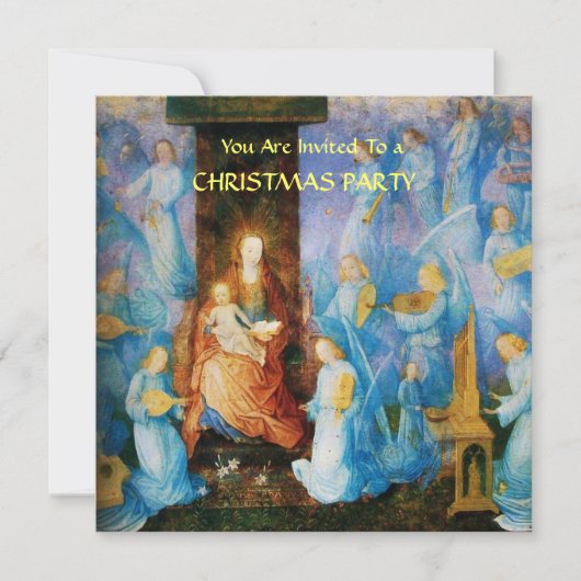 INVITATION VIERGE AVEC ENFANT - CONCERT D'ANGES (Devant)