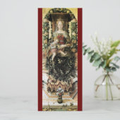 Invitation VIERGE AVEC ENFANT rouge (Debout devant)