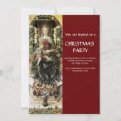 Invitation VIERGE AVEC ENFANT rouge (Dos)