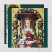 Invitation VIERGE AVEC vert enfant (Devant / Derrière)