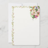 Invitation vierge bouquet floral (Devant)