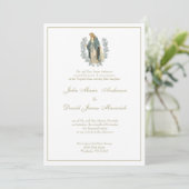 Invitation Vierge catholique Mary Laurel Mariage (Debout devant)