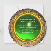 Invitation Vierge de la grenade Jeu vert de la fête de Noël (Dos)