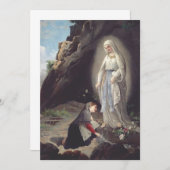 Invitation Vierge Marie de Lourdes (Devant / Derrière)