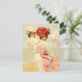 Invitation vierge Plage Vintage des amis victorien (Debout devant)