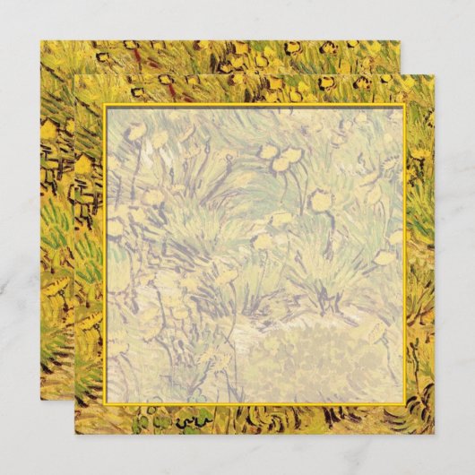 invitation vierge pour les fêtes d'automne (Devant / Derrière)